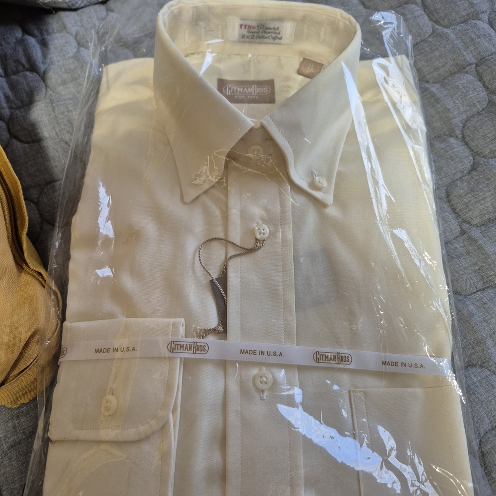 NEW! Gotman Bros. Light Yellow Men's Shirt